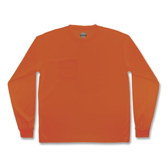 GloWear 8093 Non-Certified Essential Hi-Vis Long Sleeve T-Shirt, 3X-Large, Orange