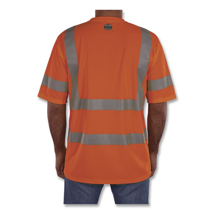 GloWear 8367 Class 3 Essential Hi-Vis T-Shirt, X-Large, Orange