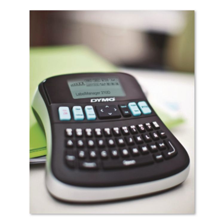 LabelManager 210D Label Maker Kit, 2 Lines, 6.1 x 6.5 x 2.5