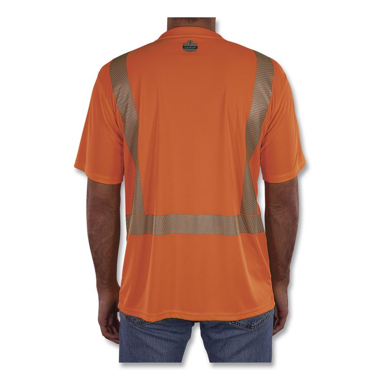 GloWear 8292 Class 2 Performance Hi-Vis T-Shirt, Large, Orange