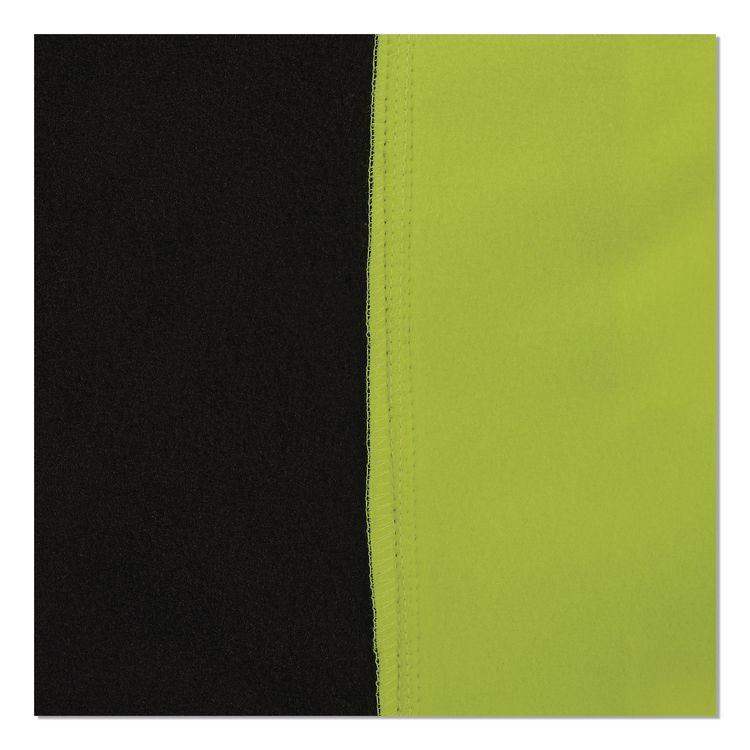 GloWear 8311BK Class 3 Essential Hi-Vis Hooded Sweatshirt with Black Bottom, 3X-Large, Lime