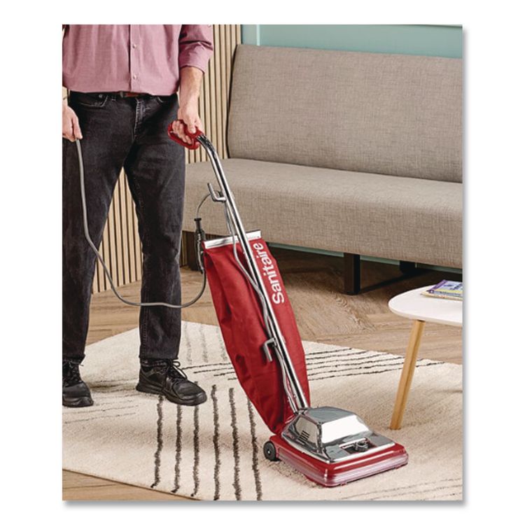 TRADITION Upright Vacuum SC886F, 12" Cleaning Path, Red