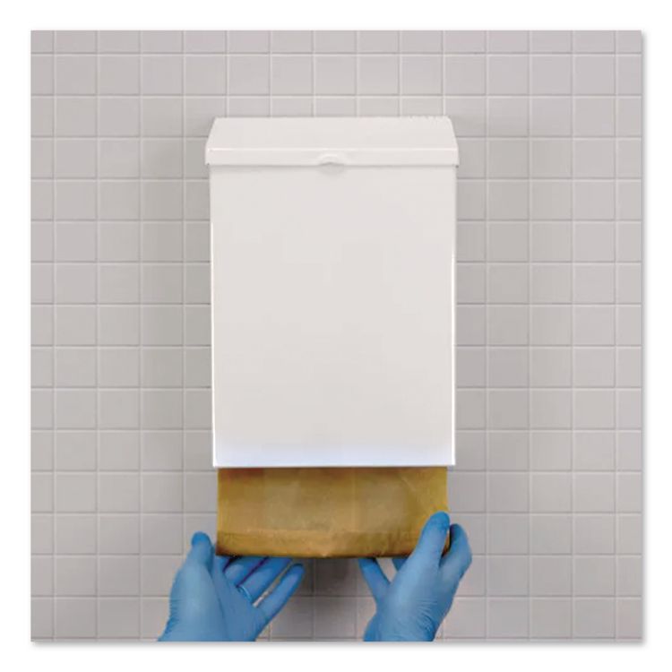 Feminine Hygiene Product Waste Receptacle, Metal, White