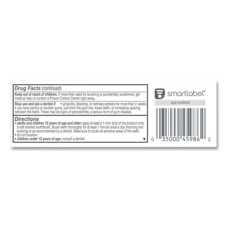 Total Toothpaste, Coolmint, 0.88 oz, 24/Carton