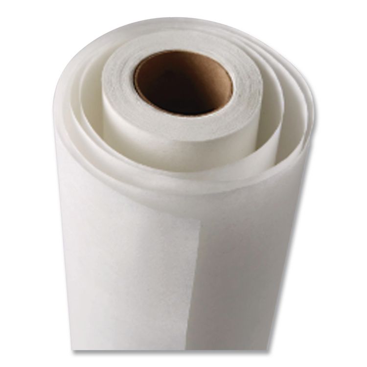 Exam Table Paper, Deluxe Crepe, 18" x 125 ft, White, 12/Carton