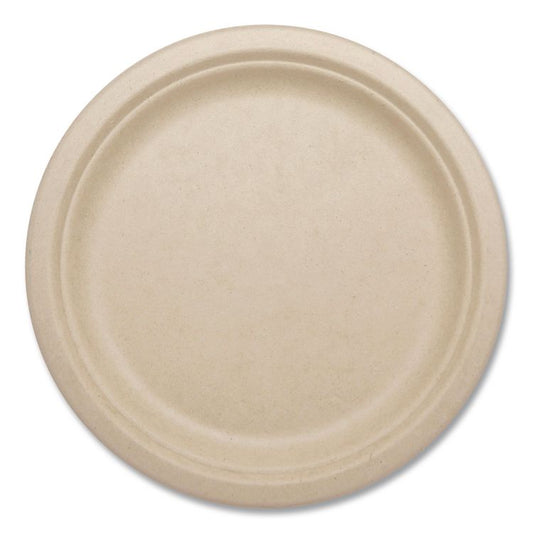 Fiber Plates, 10" dia, Natural, 20/Pack