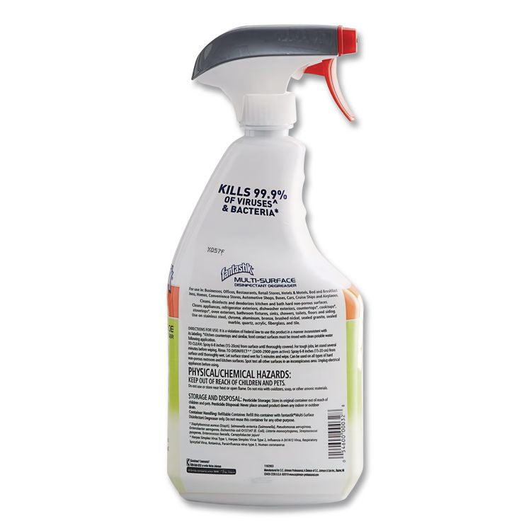 Multi-Surface Disinfectant Degreaser, Herbal Scent, 32 oz Spray Bottle