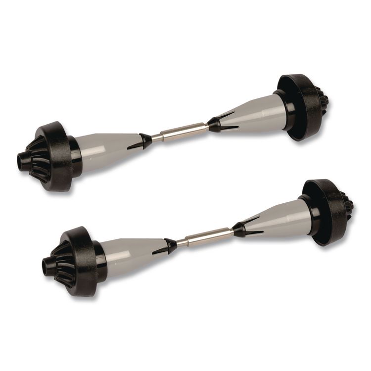 Coreless High Capacity Spindle Kit, Plastic, 3.66" Roll Size, Type C, Gray, 2/Kit