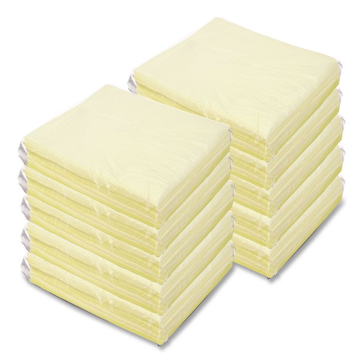 Dust Cloths, 18 x 24, Yellow, 50/Bag, 10 Bags/Carton