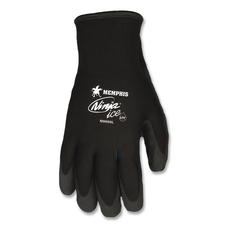 Ninja Ice Gloves, EN388: 3232, 10" Long, X-Large, Black, Pair