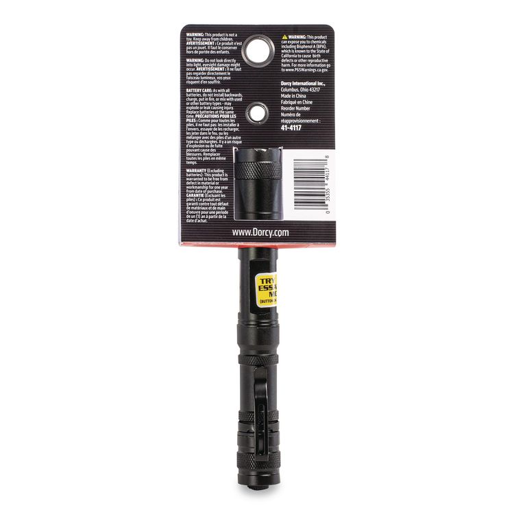 Aluminum Slide Focus Flashlight, 2 AA Batteries (Included), Black