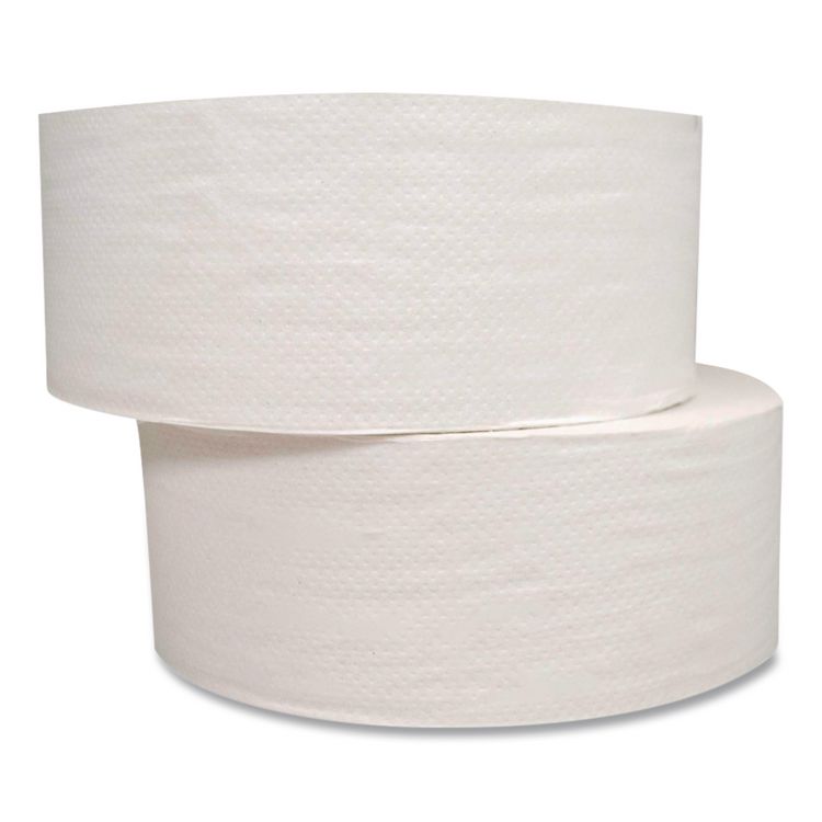JRT Jumbo Bath Tissue, Septic Safe, 2-Ply, 3.3" x 1,000 ft, White, 12 Rolls/Carton