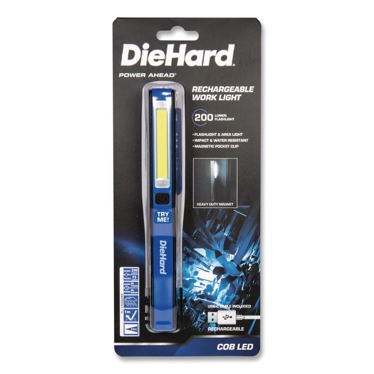 DieHard Rechargeable Portable Pen Light, Blue