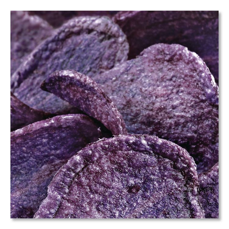Real Vegetable Chips Blue, Blues Sea Salt, 1 oz Bag, 24 Bags/Box