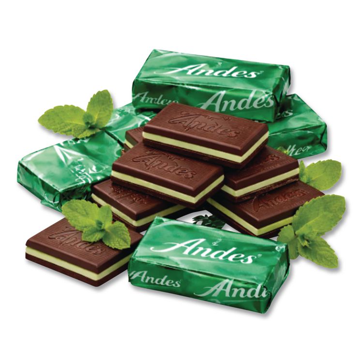 Creme de Menthe Chocolate Mint Thins, 240 Pieces/40 oz Tub, 1 Tub/Carton