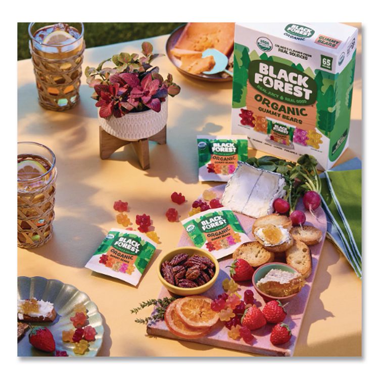 Organic Gummy Bears, 0.8 oz Pouch, 65 Pouches/Carton
