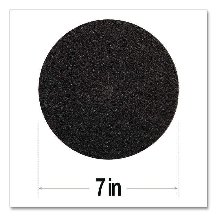 Floor Surfacing Hookit Discs, 7" Diameter, 60 Grit, Purple, 200/Carton