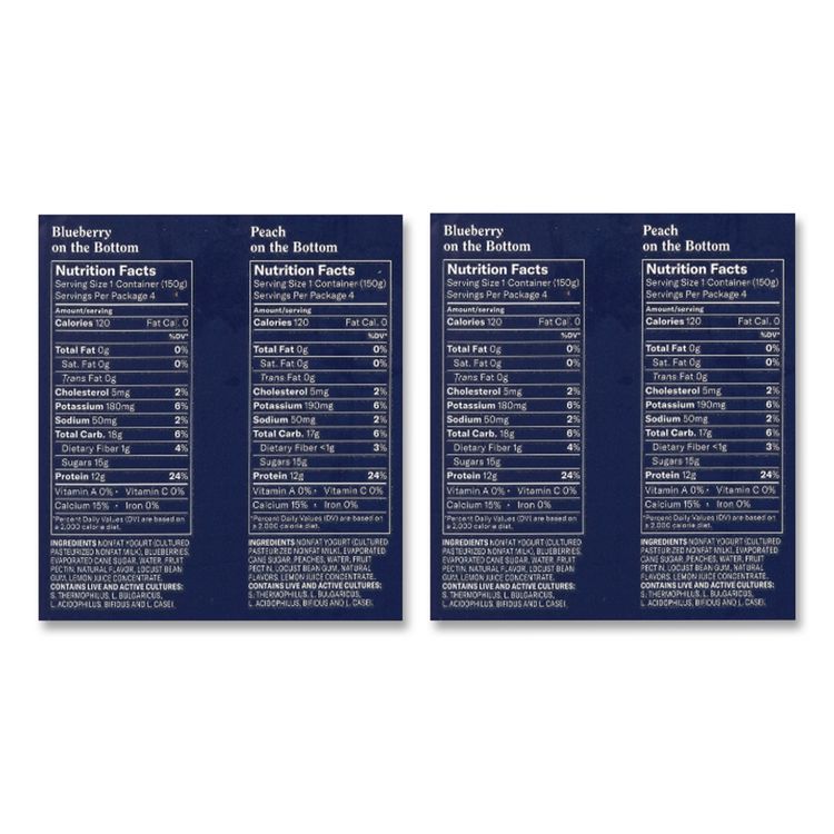 Greek Yogurt Variety Pack, Assorted Flavors, 5.3 oz Cup, 16 Cups/Carton