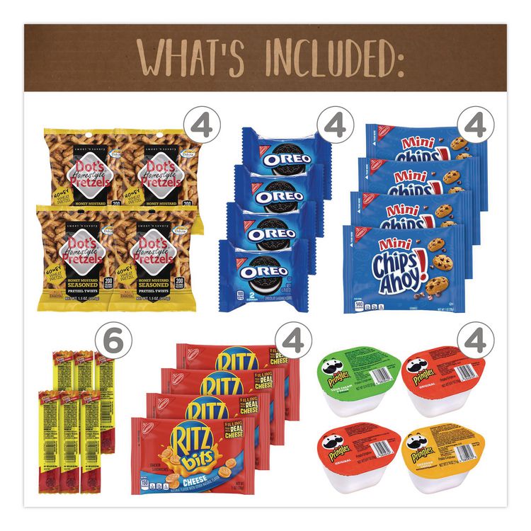Quarantine Snack Box, 42 Assorted Snacks/Box, 5 lb Box