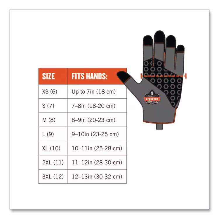 Proflex 817 Reinforced Thermal Utility Gloves, EN388: 3423X, Large, Black, Pair