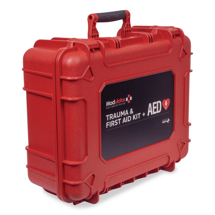 Modulator Flex Trauma Kit without AED - XL Rugged Hard Case, Standard, 6 Pieces
