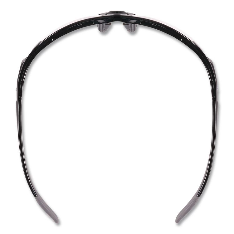 Skullerz Dagr Safety Glasses, Black Half Frame, Clear Single Lens