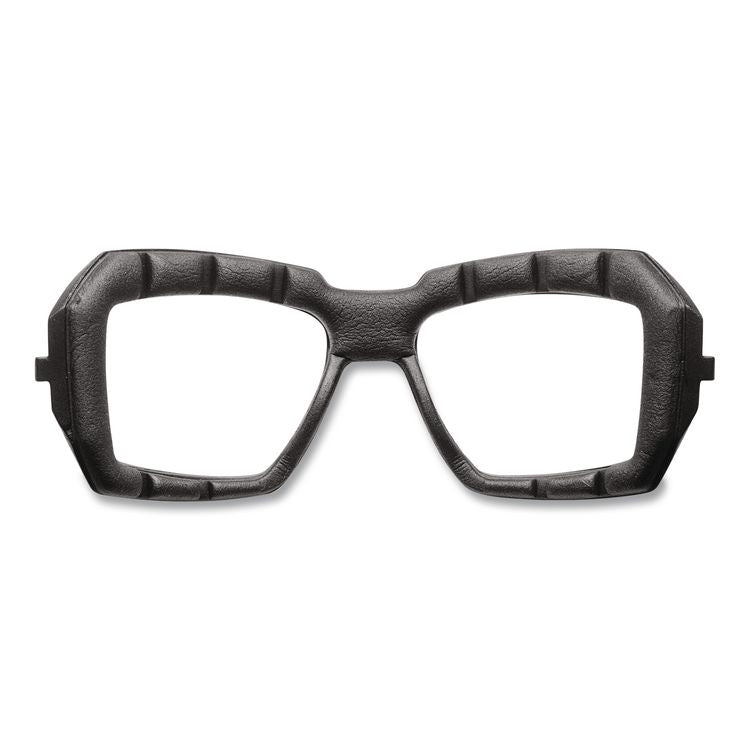 Skullerz Loki Safety Glasses/Goggles, Black Full Frame, Mirrored Blue Dual Lens