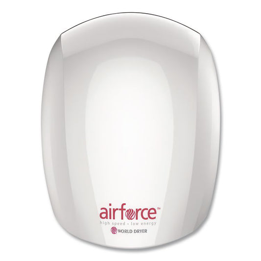 Airforce Hand Dryer, 110 V to 120 V, 10.75 x 9 x 6.5, White