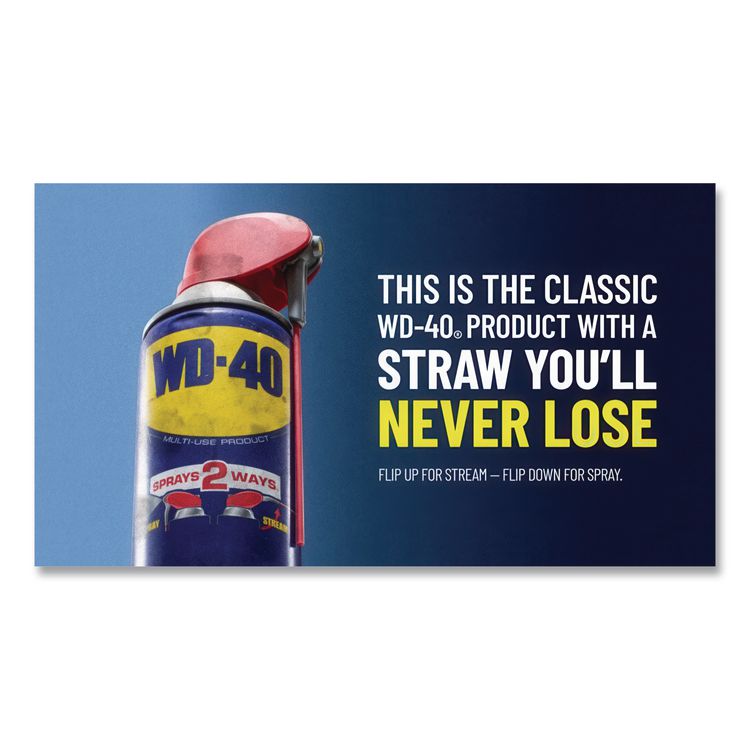 Smart Straw Spray Lubricant, 12 oz Aerosol Can, 12/Carton