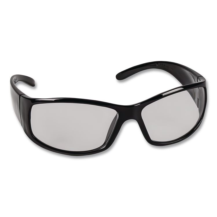 Elite Safety Eyewear, Black Full Frame, Clear Dual I/O Lens