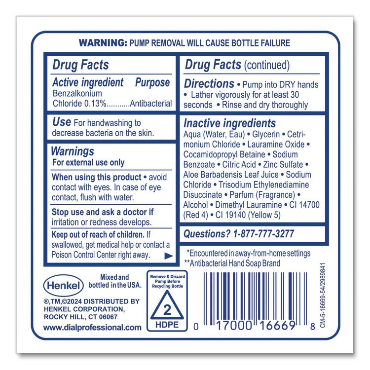 Antibacterial Defense Foaming Hand Wash Refill for FIT Manual Dispenser, Original Scent, 1.2 L, 3/Carton