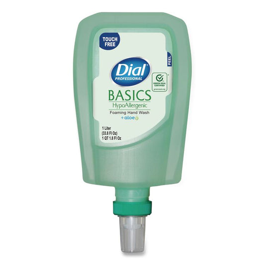 Basics Hypoallergenic Foaming Hand Wash Refill for FIT Touch Free Dispenser, Fresh Floral Scent, 1 L, 3/Carton
