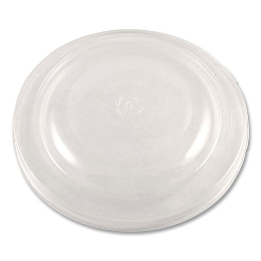 PLA Lids for Fiber Bowls, 7.5" Diameter x 1" h, Clear, Plastic, 300/Carton