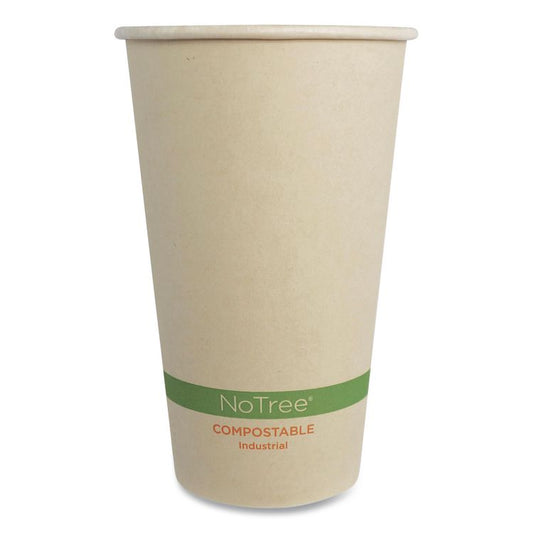 NoTree Paper Hot Cups, 16 oz, Natural, 1,000/Carton