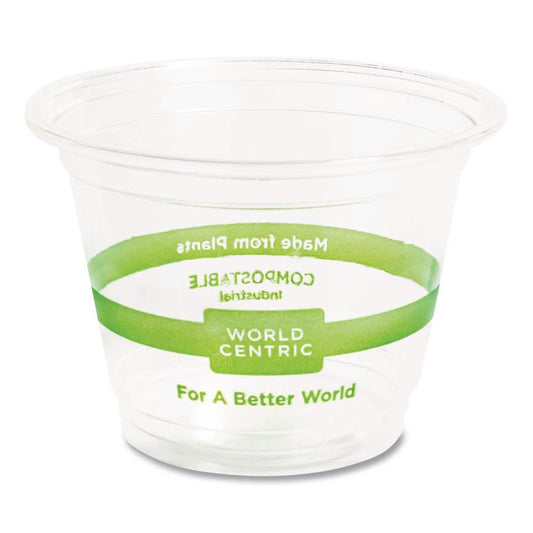 PLA Clear Cold Cups, 9 oz, Plastic, Clear, 1,000/Carton