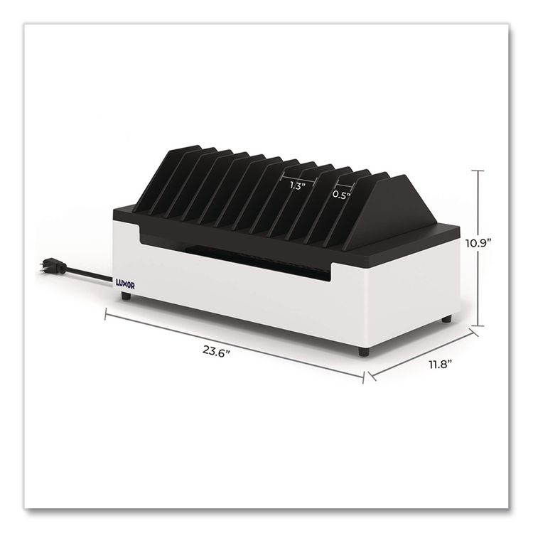 12 Port USB-C Charging Station for 12 Devices, 23.6 x 14 x 10.9