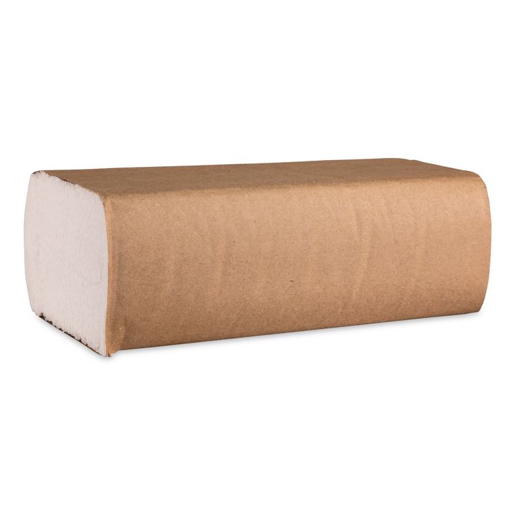 100% Recycled Folded Paper Towels, Multi-Fold, 1-Ply, 9.5 x 9.25, White, 250/Pack, 16 Packs/Carton