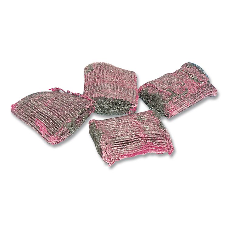 Hotel Size Soap Pad, 4 x 4, Charcoal/Pink, 10/Box