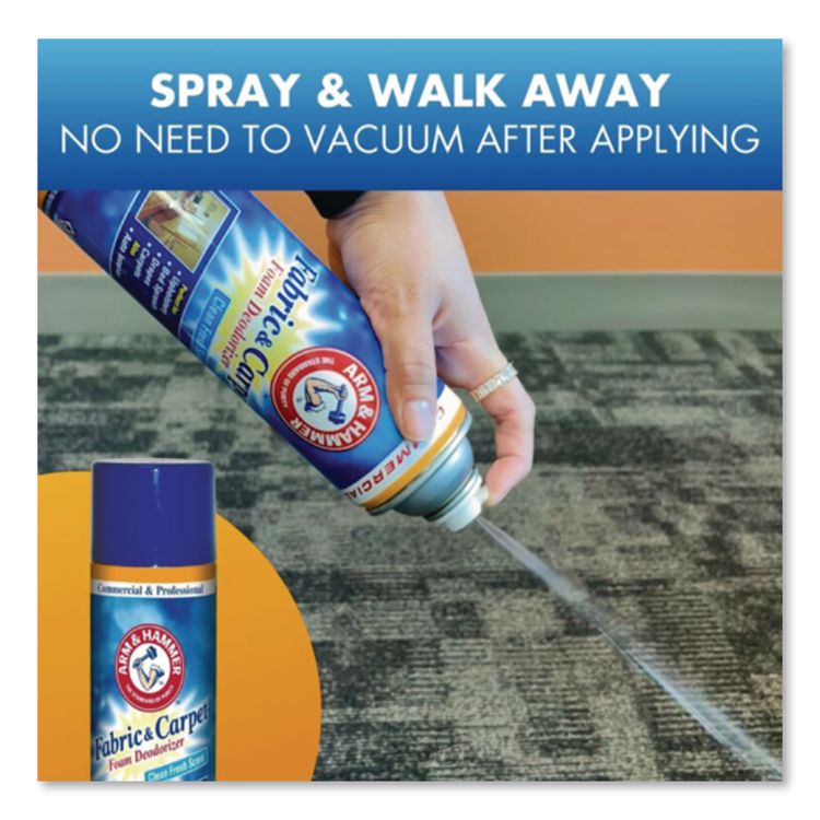 Fabric and Carpet Foam Deodorizer, Fresh, 15 oz Aerosol Spray