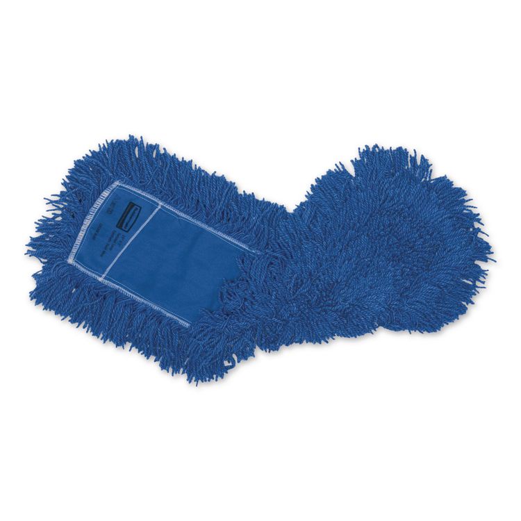 Twisted Loop Blend Dust Mop, Synthetic, 24 x 5, Blue, Dozen