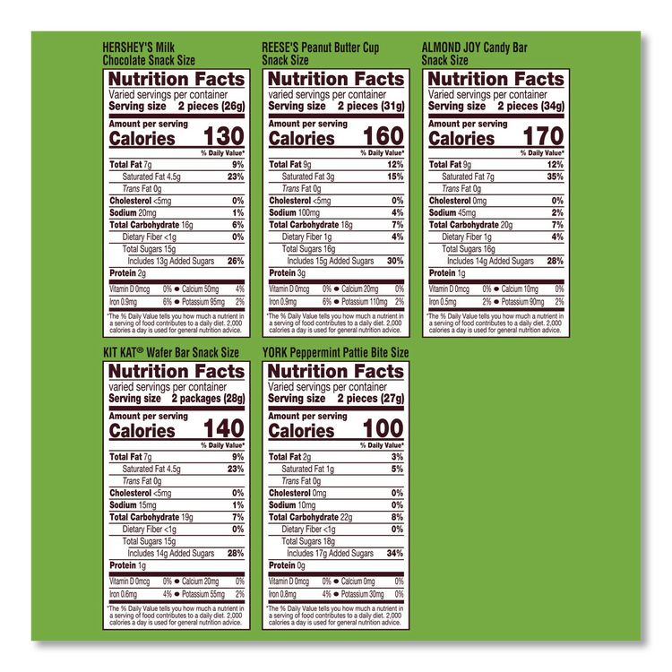 Candy Snack Size Party Pack, 25 oz Bag, 58 Individually Wrapped Pieces