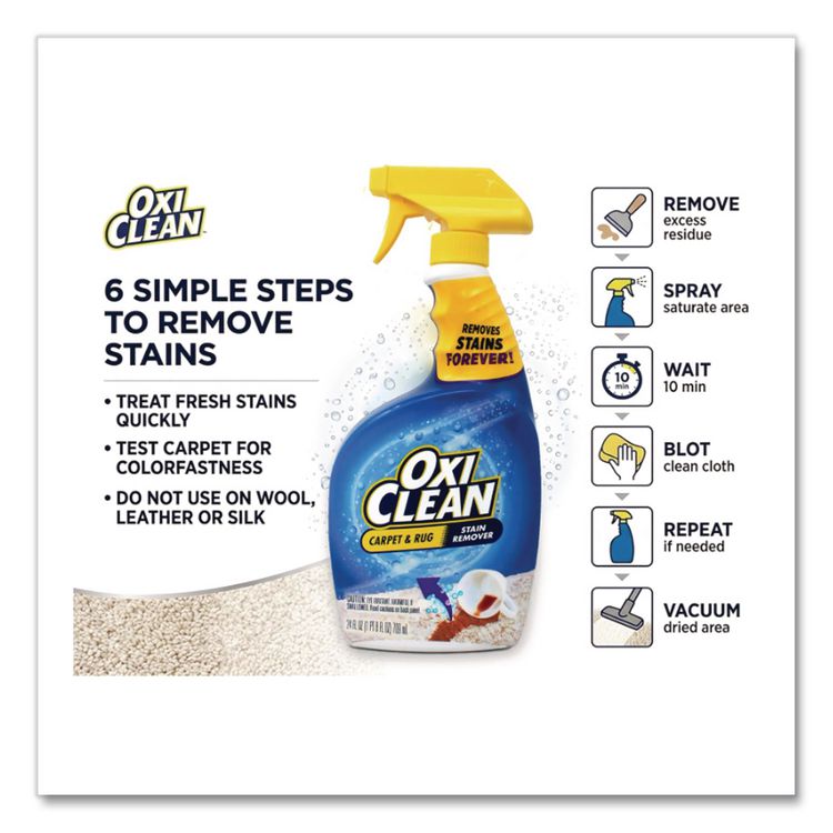 Carpet Spot and Stain Remover, Fresh Scent, 24 oz Trigger Spray Bottle