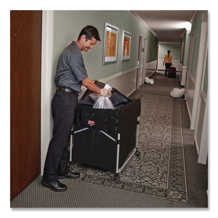 Storage/Trash Compartment Cover, Cloth, Black