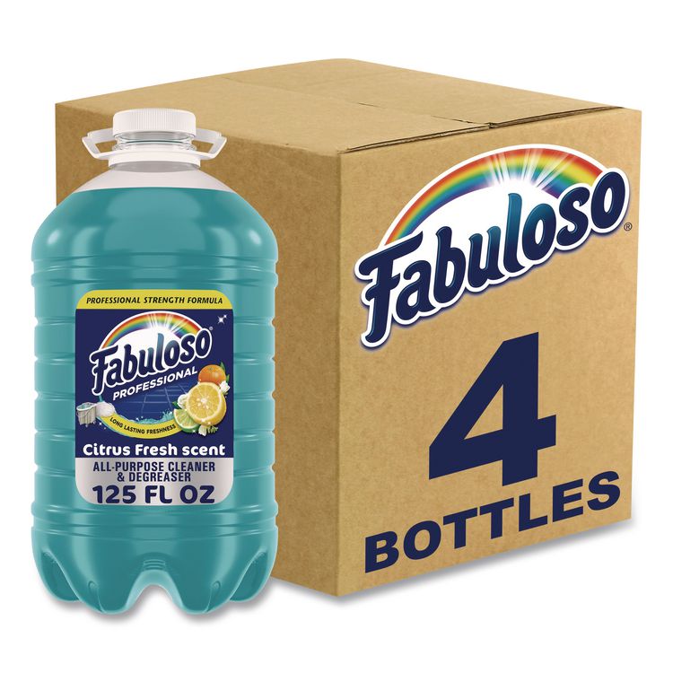 All-Purpose Cleaner, Citrus Fresh Scent, 125 oz Bottle, 4/Carton