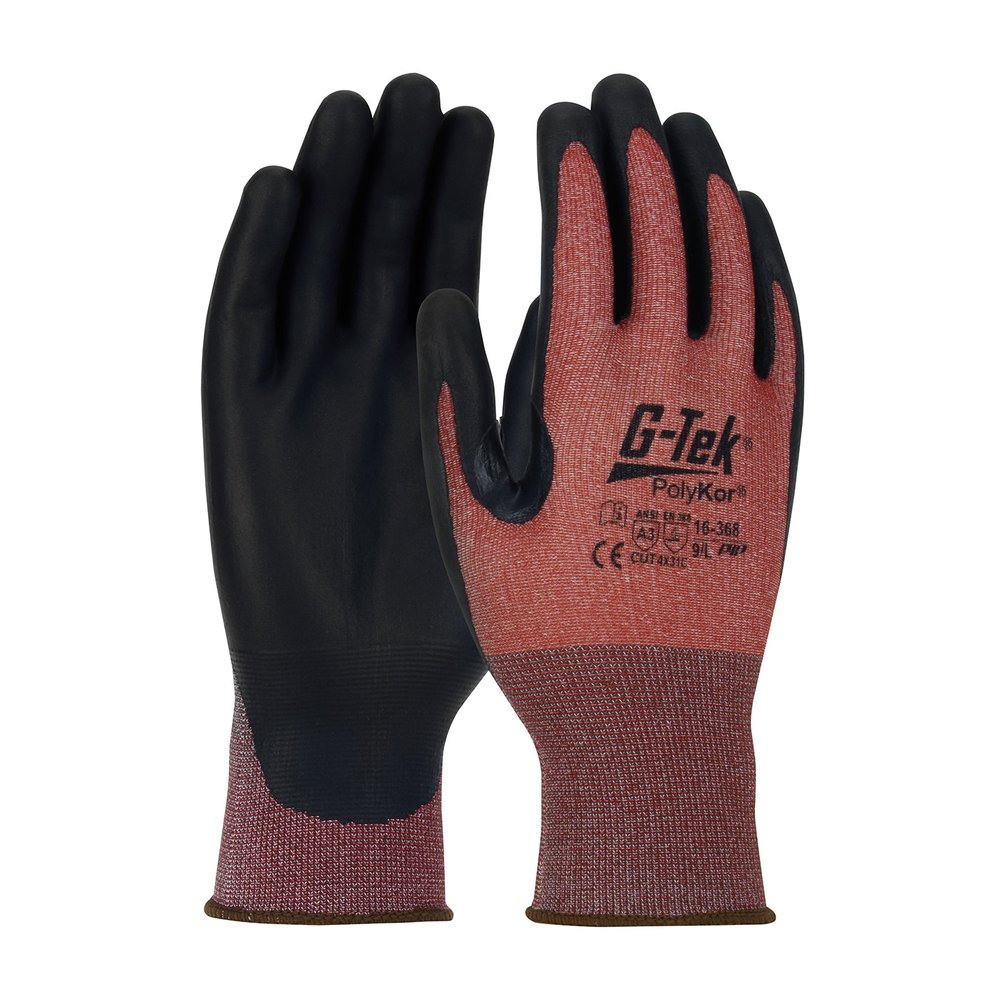 G-Tek by PIP Knit Polykor X7 Glove Neofoam Grip P/F TS XL, 12 Pairs/Dozen