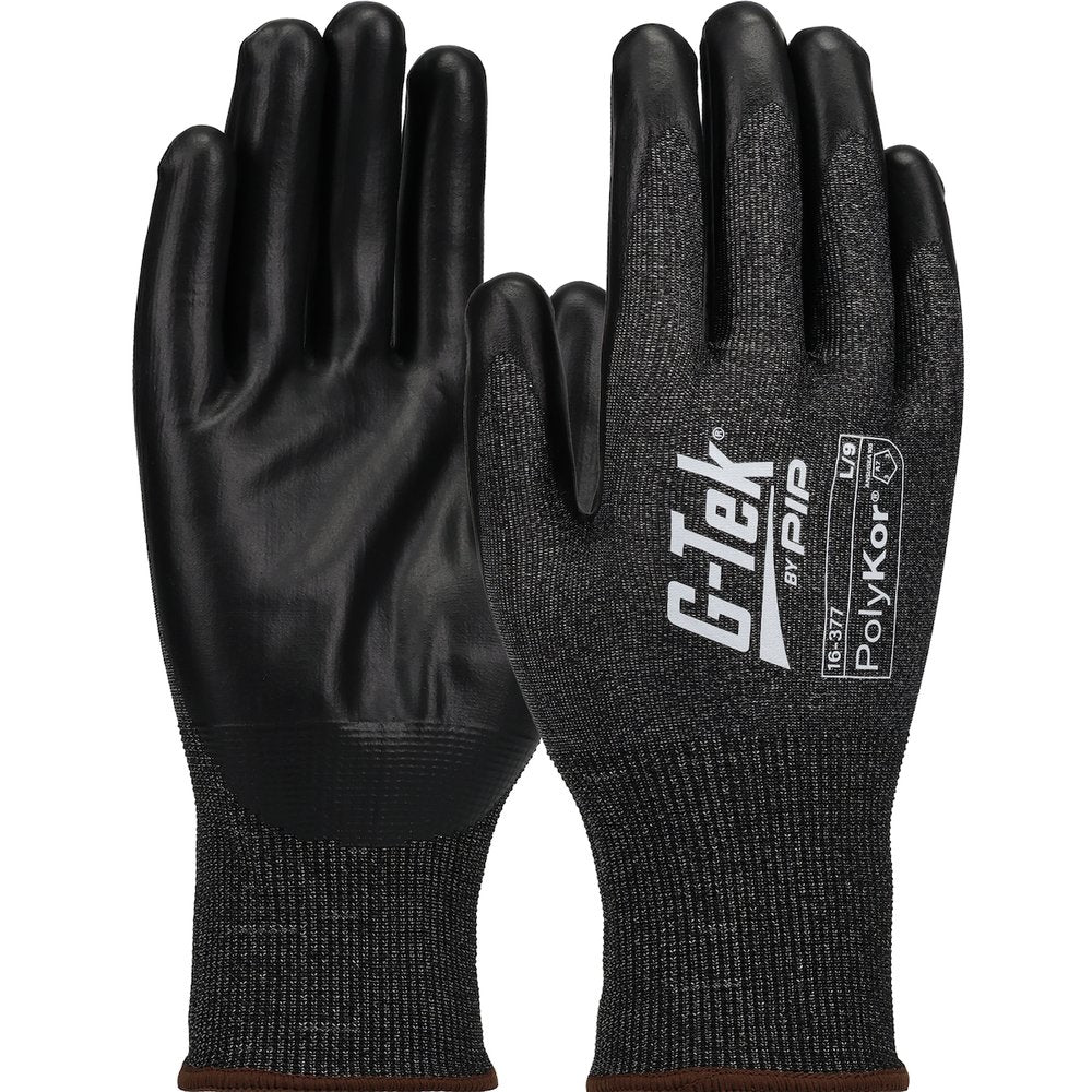 G-Tek by PIP 16-377/M G-tek Polykor X7 18GNEOFOAM Black M, 12 Pairs/Dozen