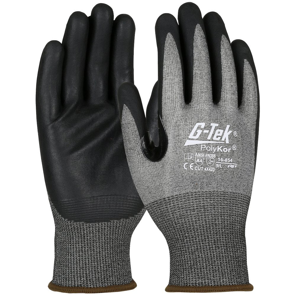 G-Tek by PIP Knit Polyk Glove Foam Nitr Grip P/F 18G TS S, 12 Pairs/Dozen