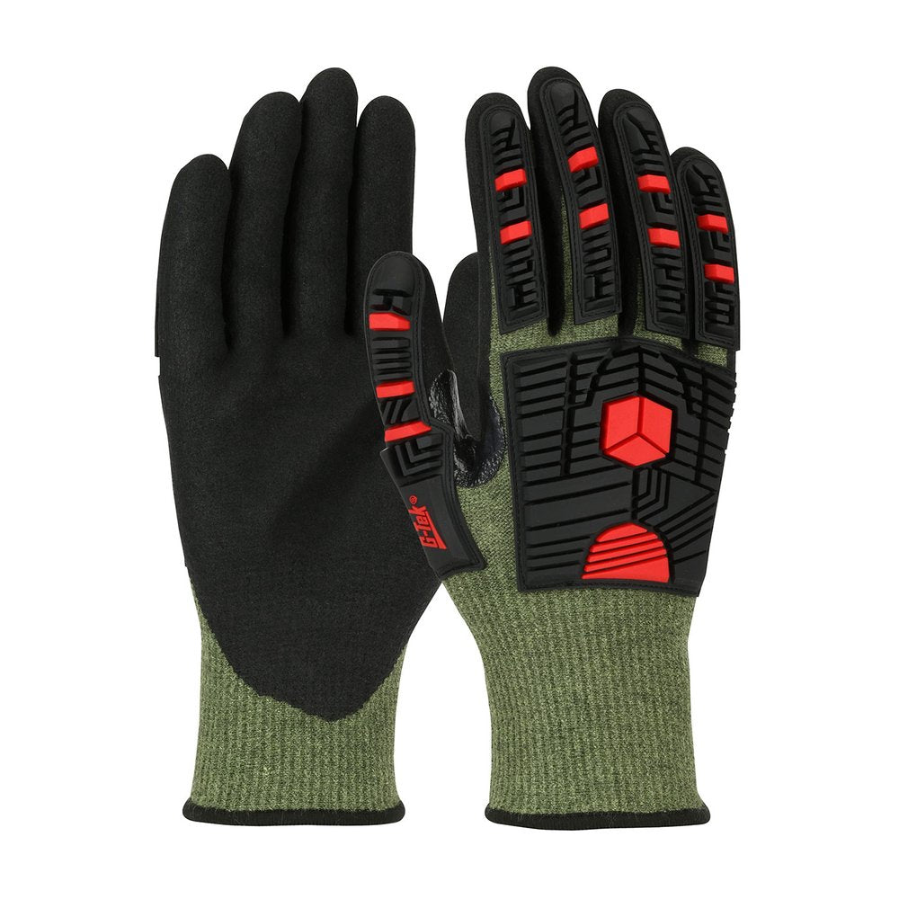 G-Tek by PIP Knit Polyk X7 Glove IP Nfoam Msurf Grip P/F M, 12 Pairs/Dozen