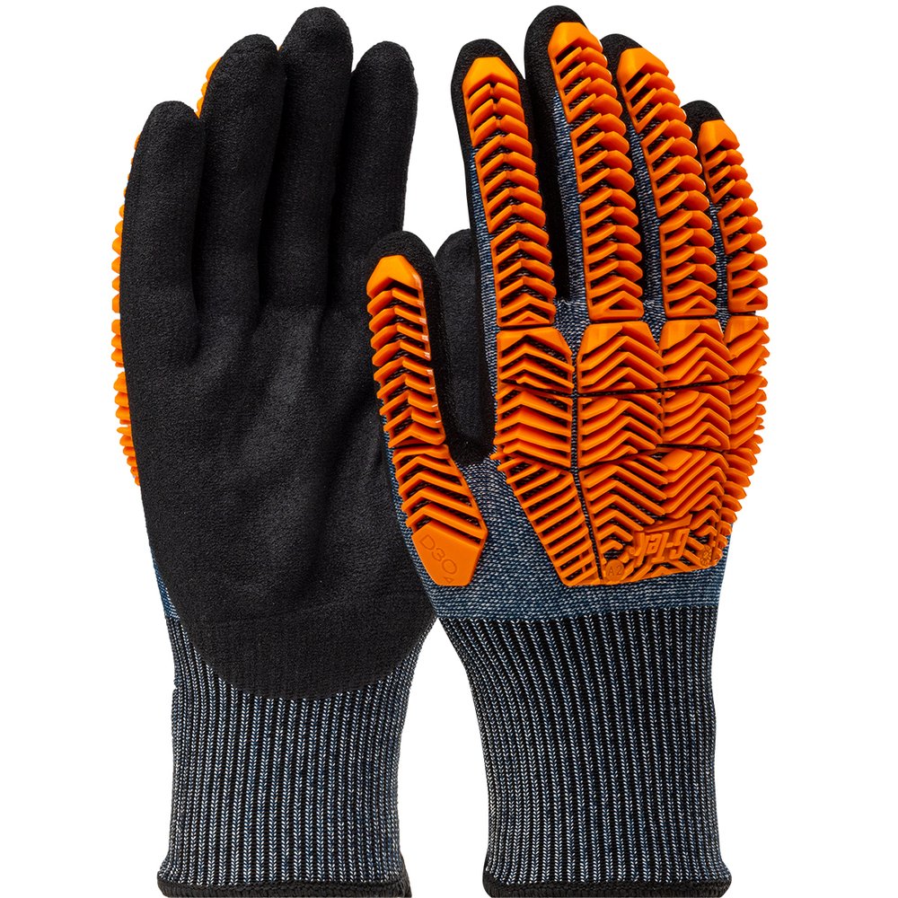 G-Tek by PIP Knit Polyk Glove D3O/NITRILE Microsurface L (Pair)