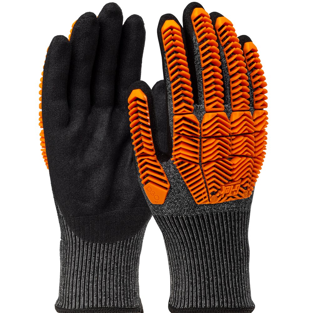 G-Tek by PIP Knit Polyk. Glove D3O/NITRILE Microsurface S (Pair)